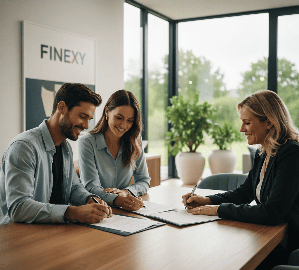 couple utilisant un crédit hypothécaire pour acheter une maison