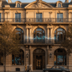 Bâtiment en pierre de style haussmannien symbolisant la solidité du patrimoine en France, représentant la pierre comme fondation de la richesse immobilière et financière