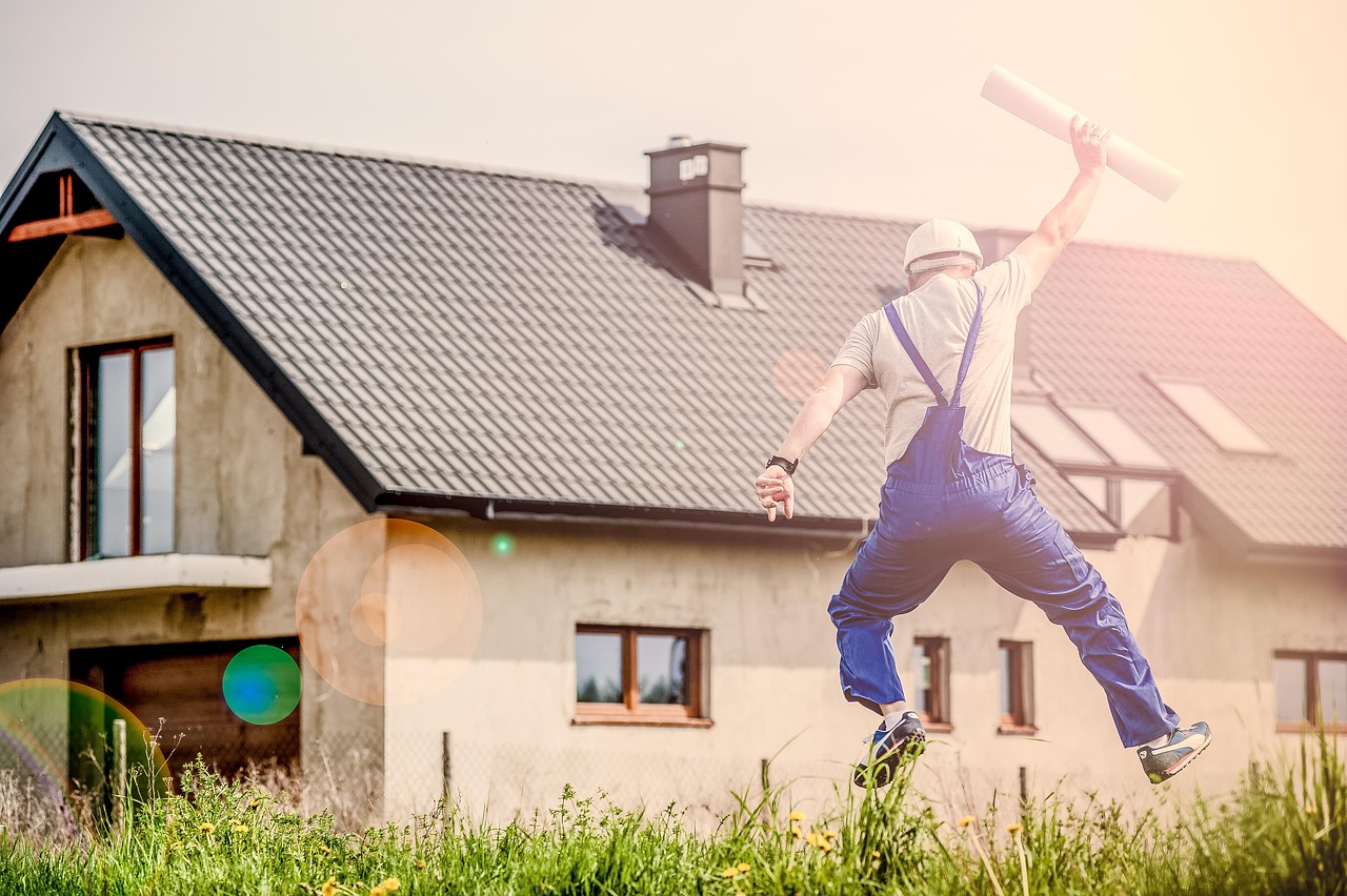 Architecte, Homme, Saut